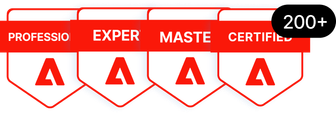Adobe certified: Professional, Expert and Master, 200+ certifications