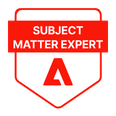 Adobe Subject Matter Expert badge