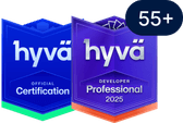 Hyvä certification badges, 55+ certified developers