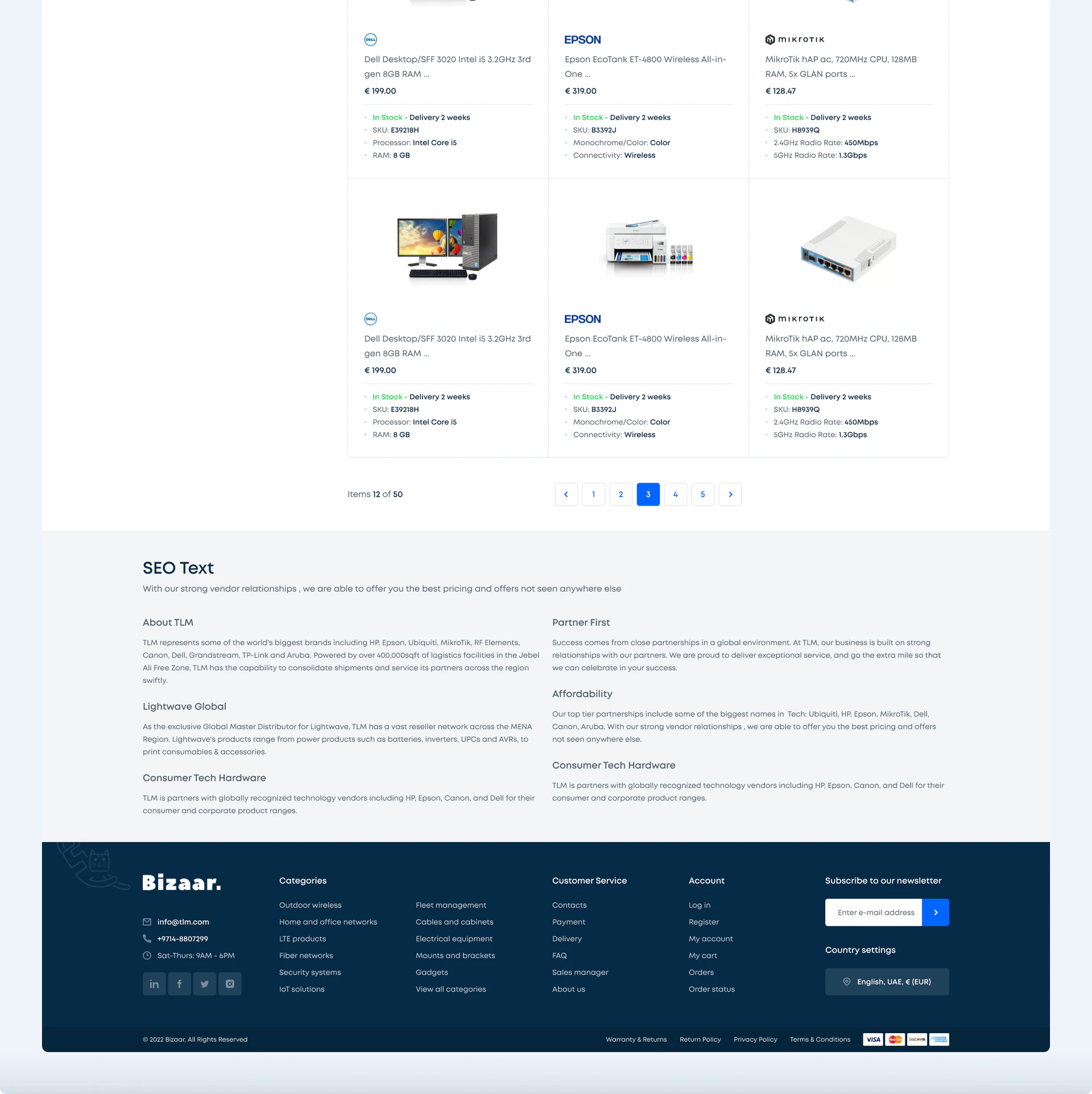 The brand page, continued