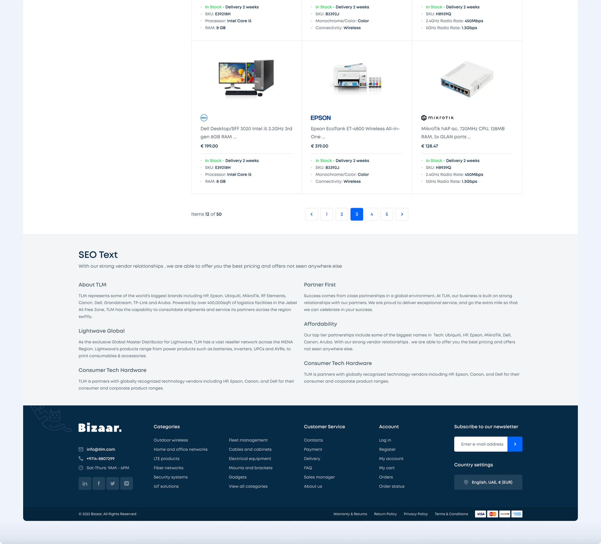 The category page, continued