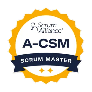 Certified ScrumMaster (CSM) certification badge