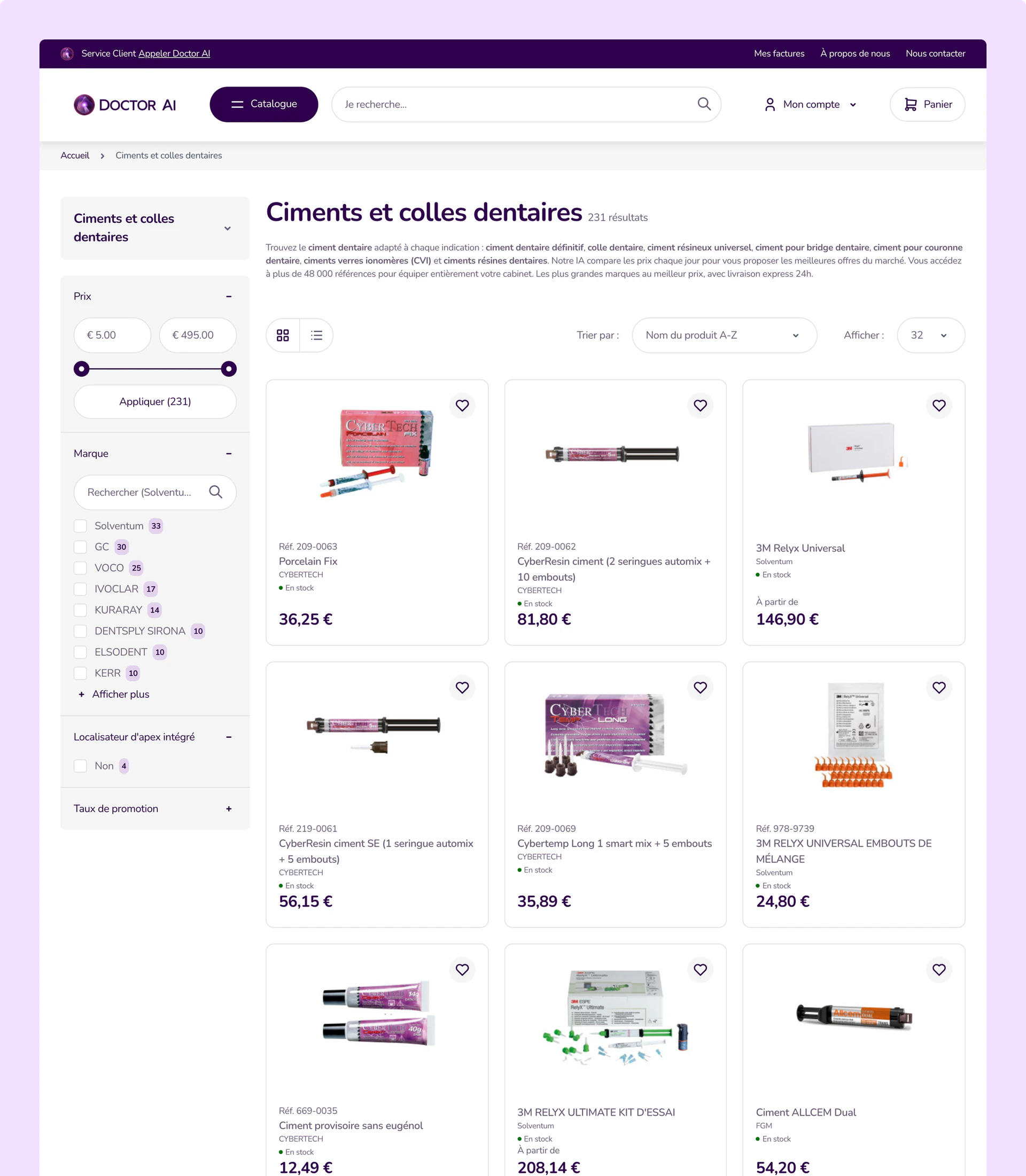 A Doctor AI category page