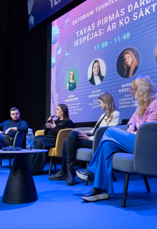 Magebit speaking at an industry event