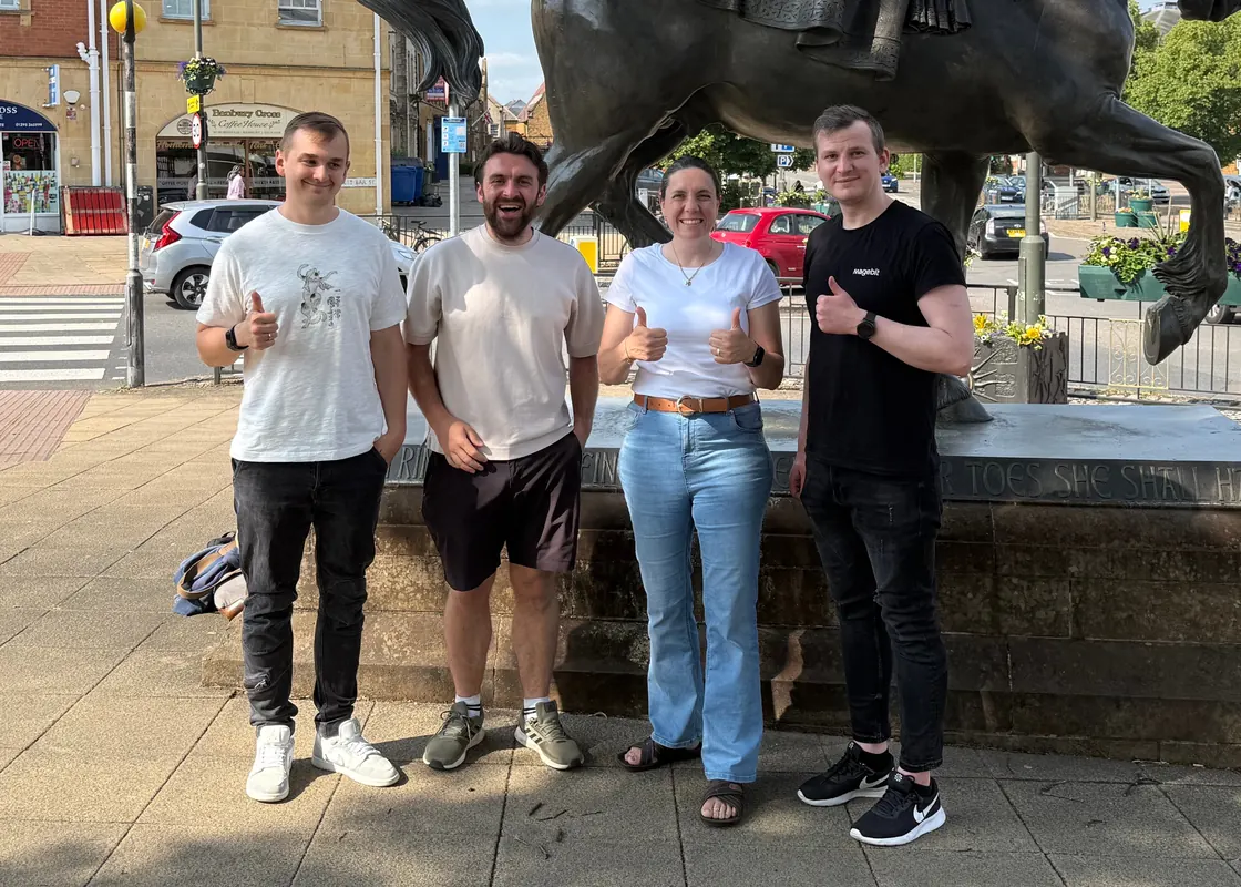 Joma Jewellery team with Magebit at a client event.