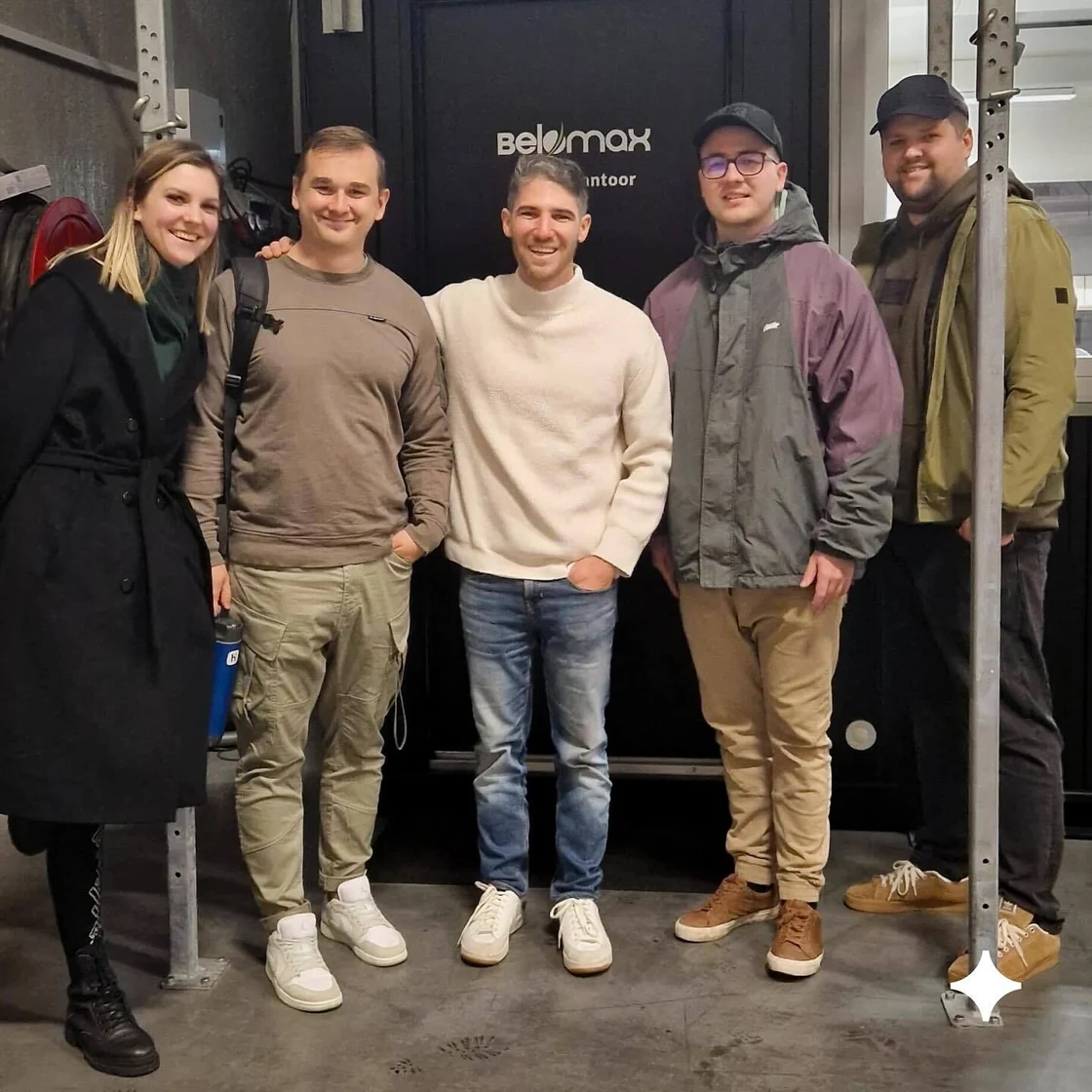 The Magebit and Belomax teams together at Belomax’s premises.