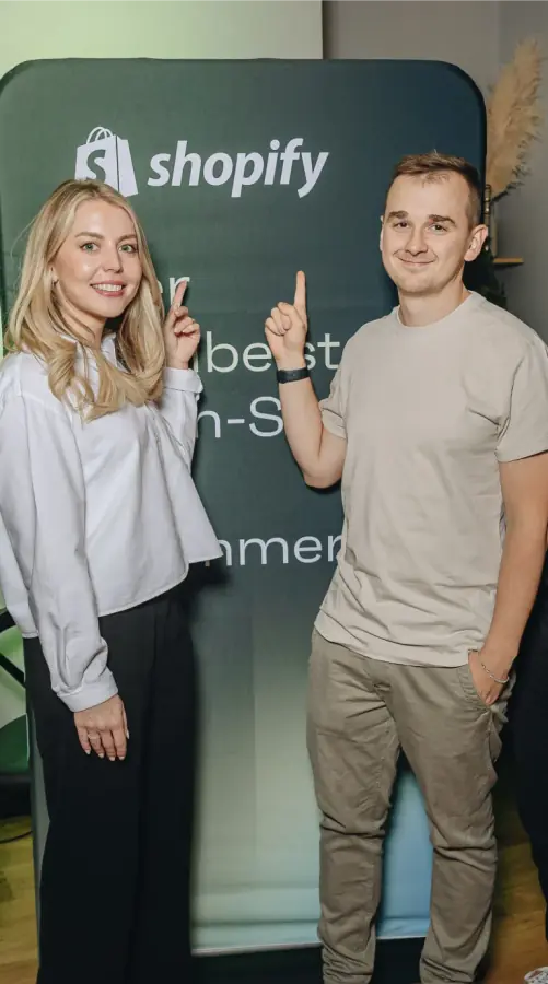 Magebit team at a Shopify partner event