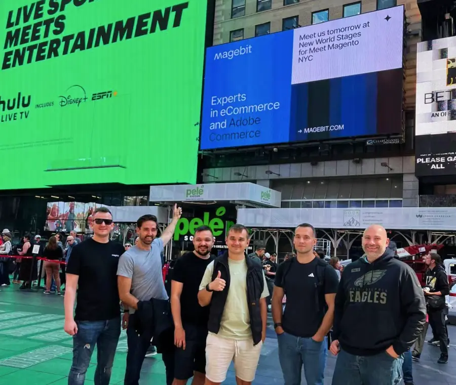 Magebit team in Times Square