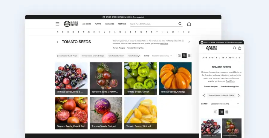 Rare Seeds migrated from Magento PWA to a faster Hyvä storefront by Magebit
