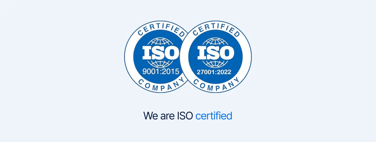 Magebit holds ISO 9001 and ISO 27001 certifications