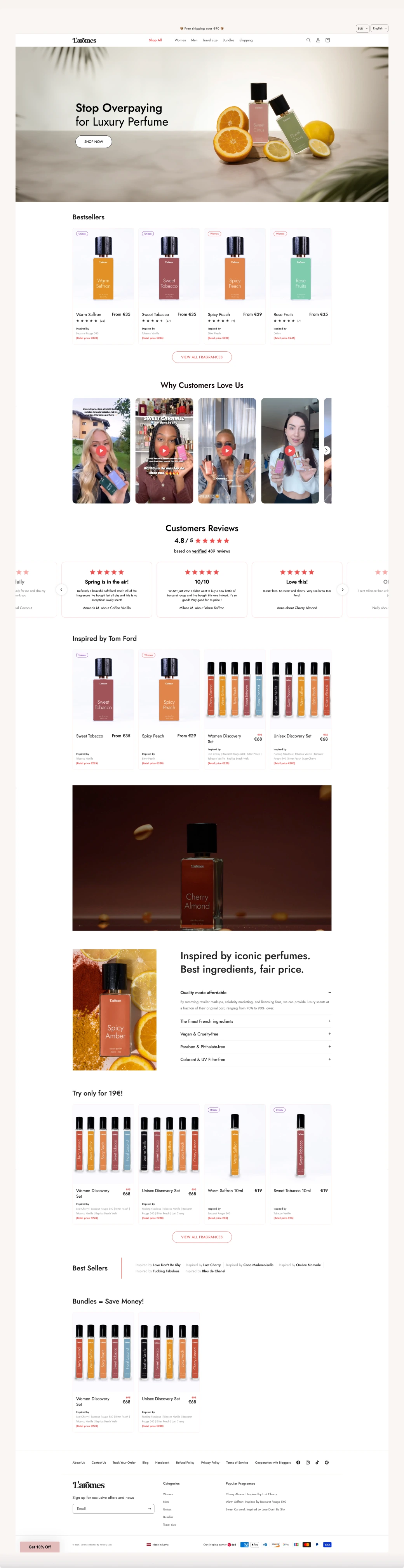 L’aromes homepage