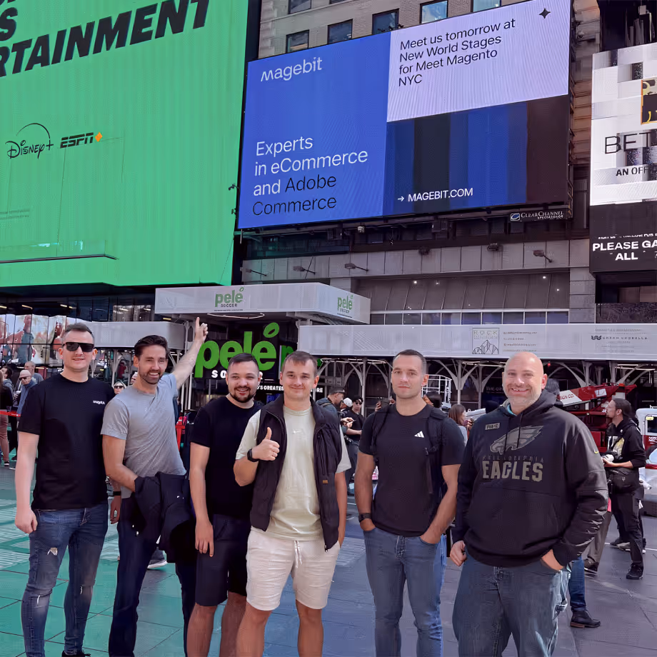 Magebit advertisement in Times Square, NYC