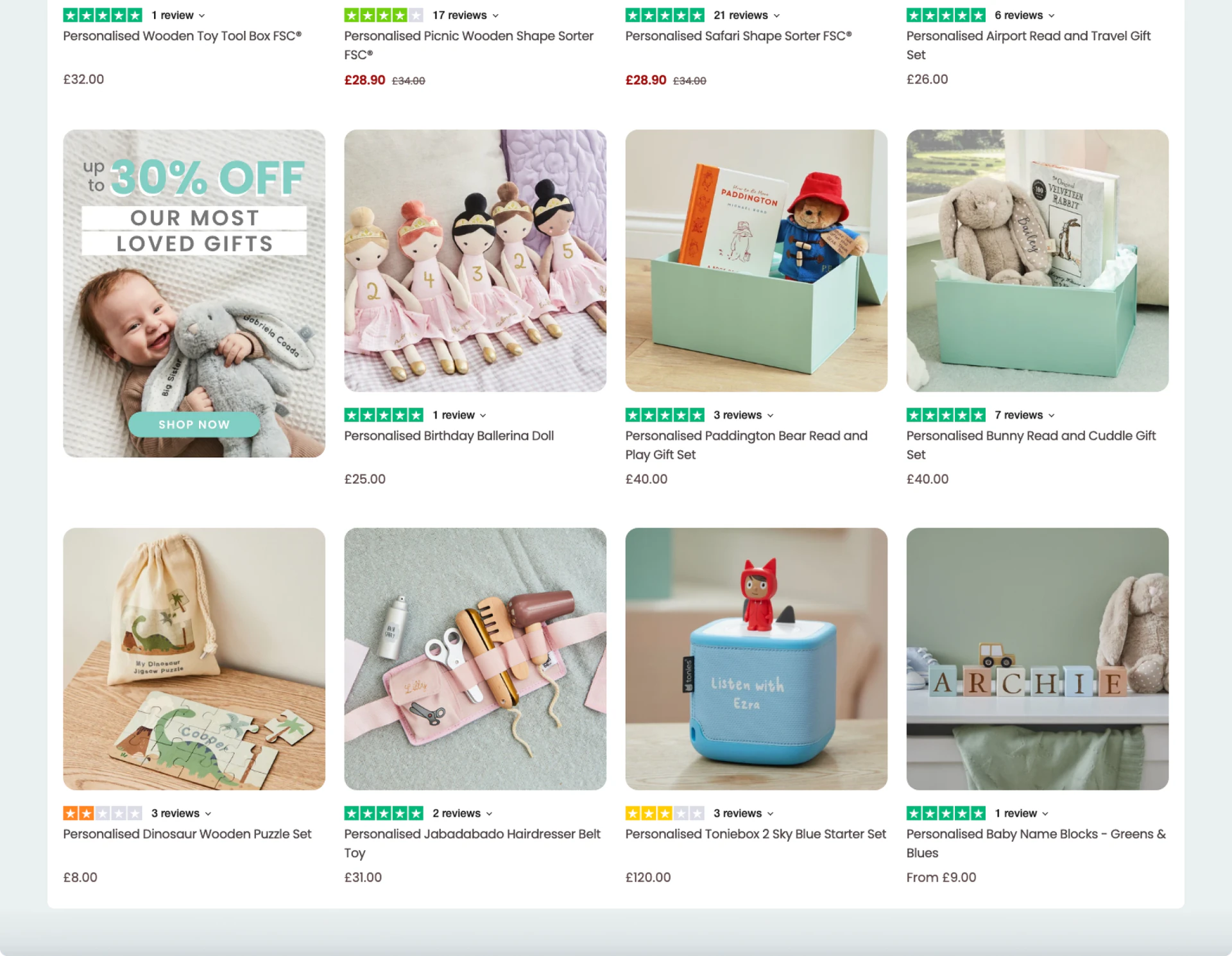 The category page, continued