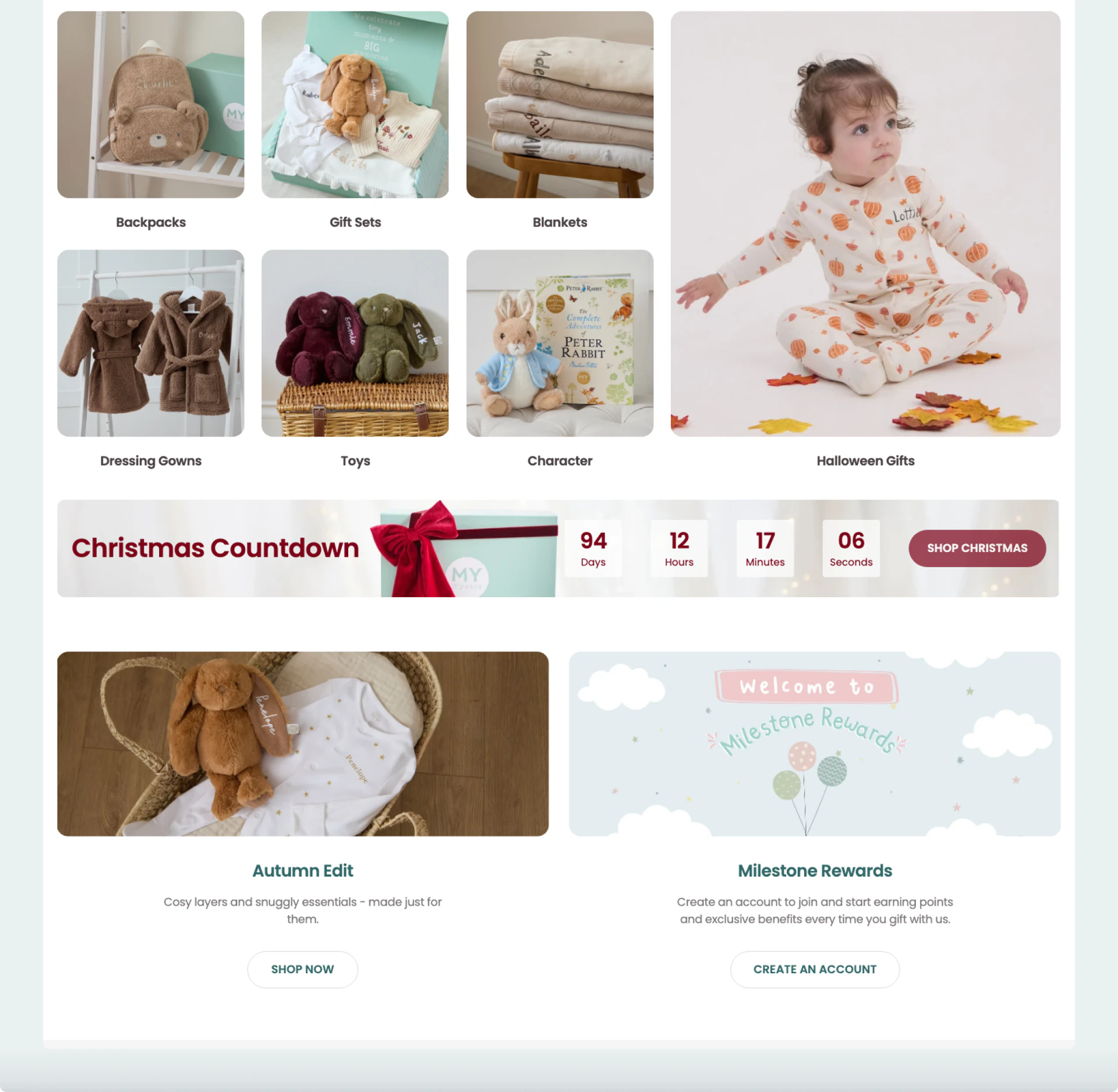 The My 1st Years homepage, continued