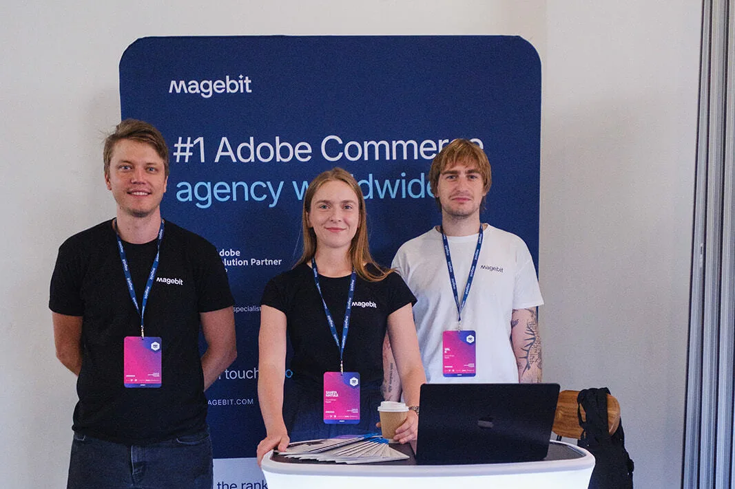 The Magebit stand at Meet Magento UK 2026 in London