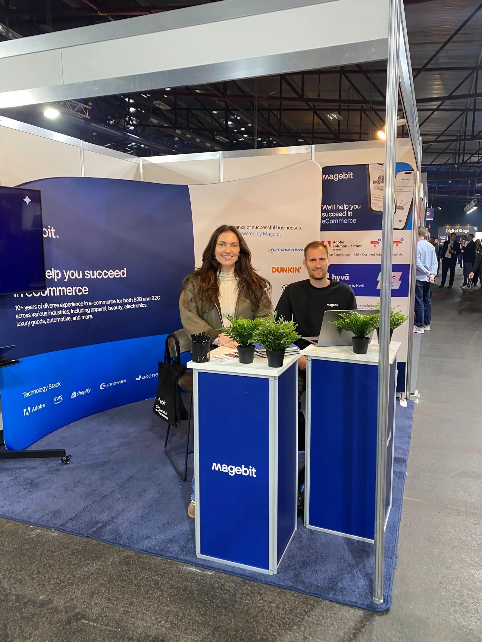 The Magebit booth in the RIGA COMM 2025 exhibition hall