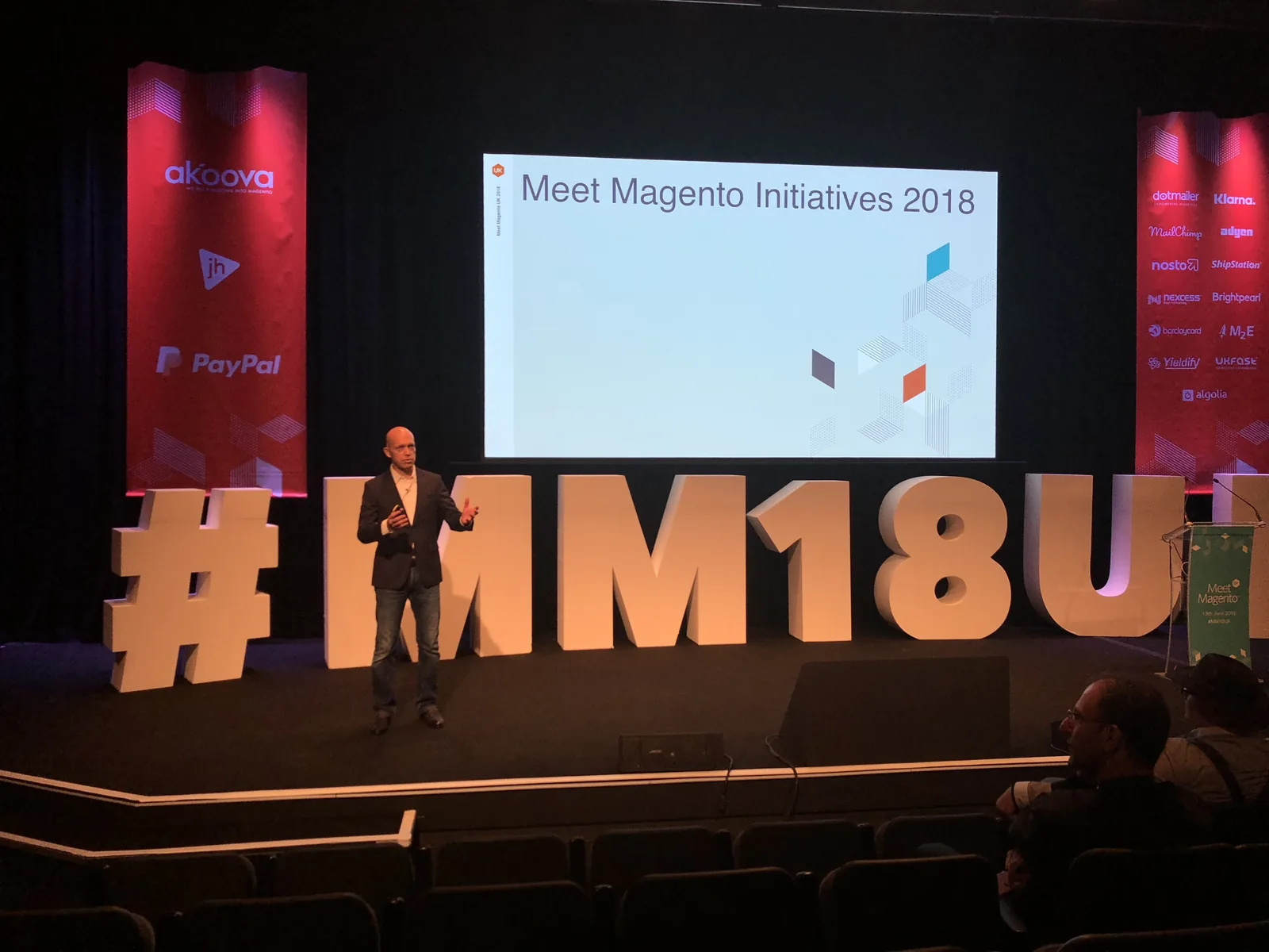 'Meet Magento Initiatives 2018' talk on the #MM18UK stage