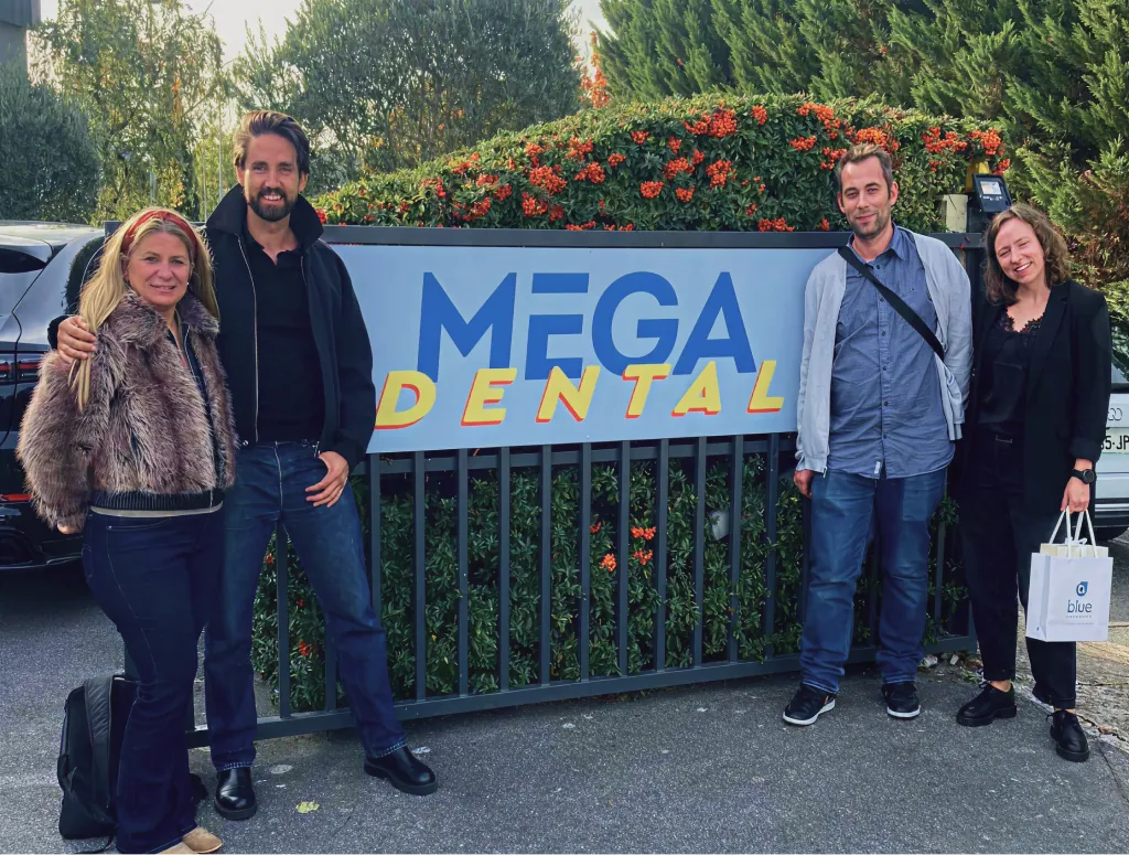 Magebit team with the MEGA DENTAL team outside their office.