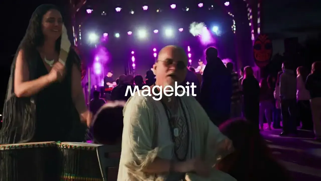 Drummers performing at Magebit’s 2025 summer event, Tribes