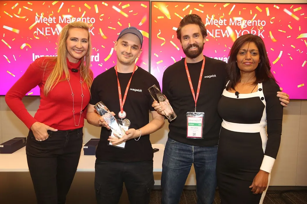 Magebit team with Meet Magento Innovator awards